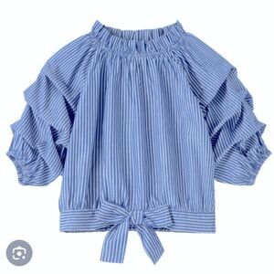 Habitual size 16 blue & white stripe shirt